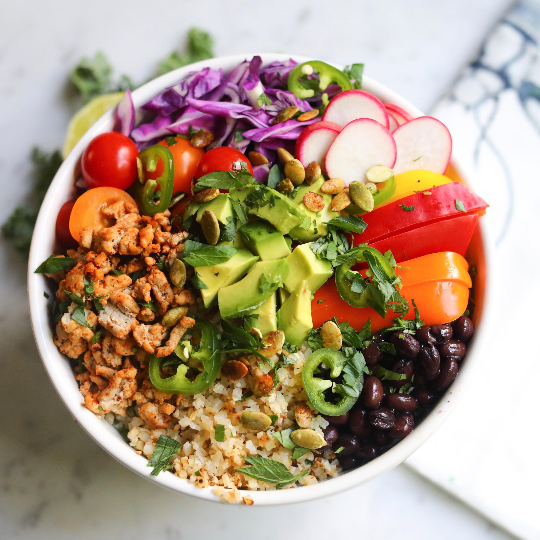 Turkey Taco Bowl | LivLight with Laurie Lloyd